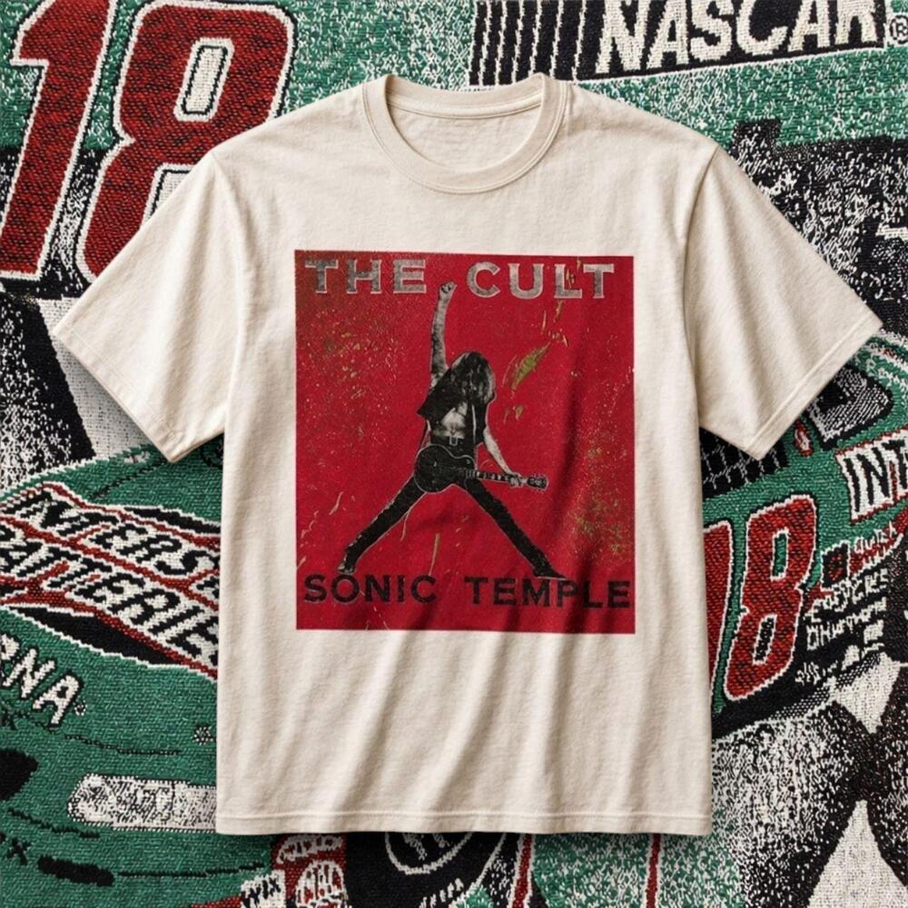 The Cult Sonic Temple Rock Graphic Tee White Unisex Shirt